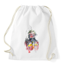 PRINTFASHION Fire&Smoke - Sportzsák, Tornazsák - Fehér tornazsák