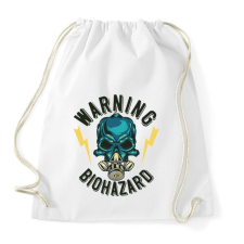 PRINTFASHION Firefighter 02 - Warning biohazard - Sportzsák, Tornazsák - Fehér tornazsák