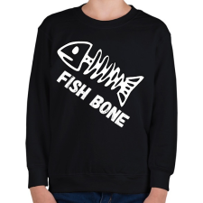 PRINTFASHION fish bone - Gyerek pulóver - Fekete gyerek pulóver, kardigán