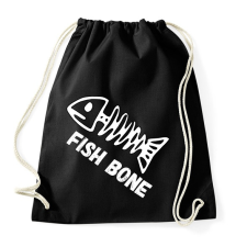 PRINTFASHION fish bone - Sportzsák, Tornazsák - Fekete tornazsák
