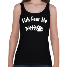 PRINTFASHION Fish Fear me - Női atléta - Fekete
