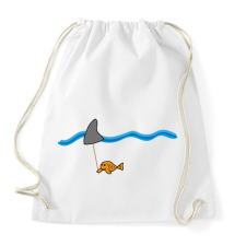 PRINTFASHION fiShark - Sportzsák, Tornazsák - Fehér tornazsák