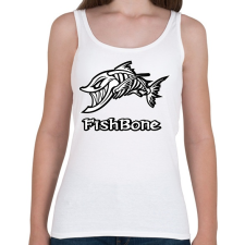 PRINTFASHION Fishbone 1 fehér - Női atléta - Fehér női trikó