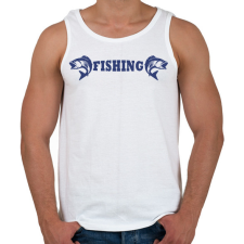 PRINTFASHION Fishing - Férfi atléta - Fehér atléta, trikó