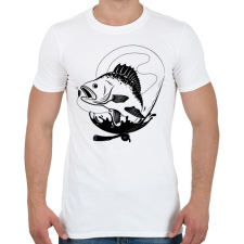 PRINTFASHION fishing - Férfi póló - Fehér férfi póló