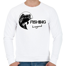PRINTFASHION Fishing legend - Férfi pulóver - Fehér női pulóver, kardigán