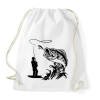 PRINTFASHION fishing - Sportzsák, Tornazsák - Fehér
