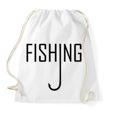 PRINTFASHION Fishing - Sportzsák, Tornazsák - Fehér tornazsák