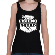 PRINTFASHION Fishing squad - Női atléta - Fekete