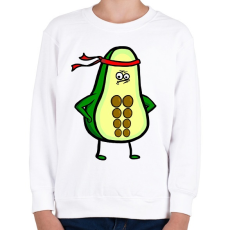 PRINTFASHION Fitness Avocado - Gyerek pulóver - Fehér