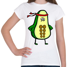 PRINTFASHION Fitness Avocado - Női póló - Fehér