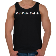 PRINTFASHION Fitness Friends - Férfi atléta - Fekete