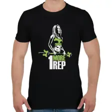 PRINTFASHION Fitness_lány - Férfi póló - Fekete férfi póló