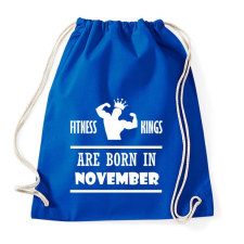 PRINTFASHION Fitnessz királyok novemberben születtek - Sportzsák, Tornazsák - Bright royal tornazsák