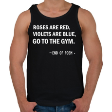 PRINTFASHION Fitnessz vers - Férfi atléta - Fekete