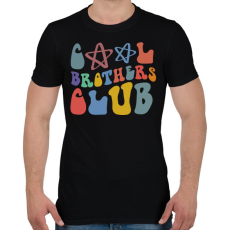 PRINTFASHION Fiútestvér klub - Férfi póló - Fekete