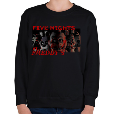 PRINTFASHION FIVE NIGHTS AT FREDDYS2 - Gyerek pulóver - Fekete gyerek pulóver, kardigán