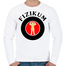 PRINTFASHION Fizikum - Férfi pulóver - Fehér férfi pulóver, kardigán