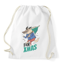 PRINTFASHION Fkn Christmas - kbsztt Karácsony - Sportzsák, Tornazsák - Fehér tornazsák