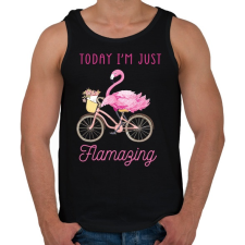 PRINTFASHION Flamazing - Férfi atléta - Fekete atléta, trikó