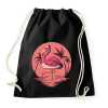 PRINTFASHION flamingo - Sportzsák, Tornazsák - Fekete