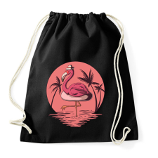 PRINTFASHION flamingo - Sportzsák, Tornazsák - Fekete tornazsák