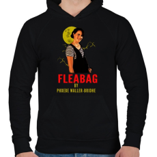 PRINTFASHION FLEABAG - Férfi kapucnis pulóver - Fekete