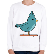 PRINTFASHION Flegma madár - Gyerek pulóver - Fehér gyerek pulóver, kardigán