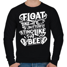 PRINTFASHION Float like a butterfly - Férfi pulóver - Fekete férfi pulóver, kardigán