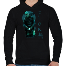 PRINTFASHION FLOKI-BLUE - Férfi kapucnis pulóver - Fekete férfi pulóver, kardigán