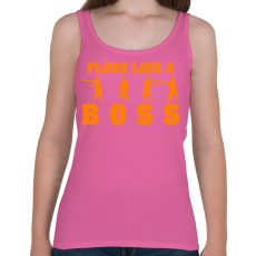 PRINTFASHION Floss like a boss - Női atléta - Rózsaszín