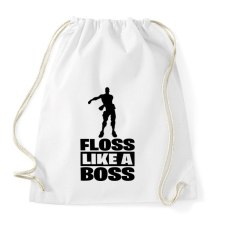 PRINTFASHION Floss Like A Boss - Sportzsák, Tornazsák - Fehér tornazsák