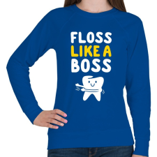 PRINTFASHION Flossing táncos fogászat - Női pulóver - Királykék női pulóver, kardigán