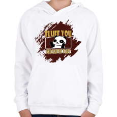 PRINTFASHION fluffinfluffpanda - Gyerek kapucnis pulóver - Fehér