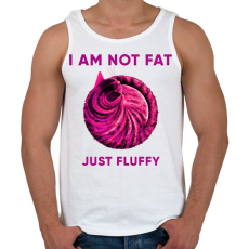 PRINTFASHION Fluffy cat - Férfi atléta - Fehér