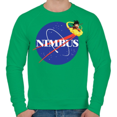 PRINTFASHION Flyin Nimbus - Férfi pulóver - Zöld