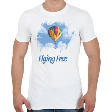 PRINTFASHION flying free - Férfi póló - Fehér