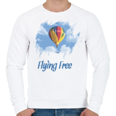 PRINTFASHION flying free - Férfi pulóver - Fehér