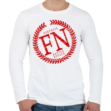 PRINTFASHION FN Battle Royale - Férfi hosszú ujjú póló - Fehér férfi póló