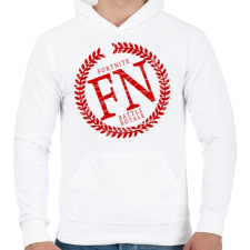 PRINTFASHION FN Battle Royale - Férfi kapucnis pulóver - Fehér férfi pulóver, kardigán