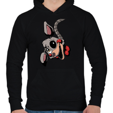 PRINTFASHION FNAF #2 - Férfi kapucnis pulóver - Fekete