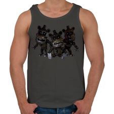 PRINTFASHION Fnaf - Férfi atléta - Sötétszürke atléta, trikó