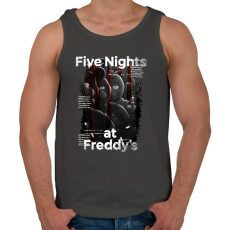 PRINTFASHION FNAF - Férfi atléta - Sötétszürke