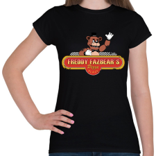 PRINTFASHION fnaf logó (kopott) - Női póló - Fekete női póló