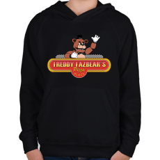 PRINTFASHION fnaf logó (sima) - Gyerek kapucnis pulóver - Fekete