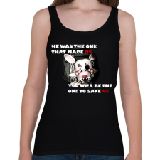 PRINTFASHION fnaf mangle dalszöveggel - Női atléta - Fekete női trikó