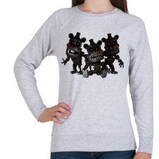PRINTFASHION Fnaf - Női pulóver - Sport szürke női pulóver, kardigán