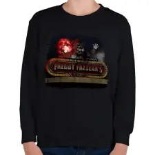PRINTFASHION Fnaf tábla - Gyerek pulóver - Fekete gyerek pulóver, kardigán
