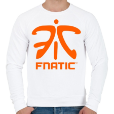 PRINTFASHION Fnatic logo - Férfi pulóver - Fehér férfi pulóver, kardigán