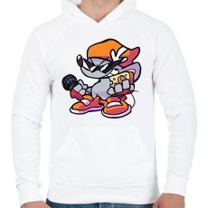 PRINTFASHION FNF - Férfi kapucnis pulóver - Fehér